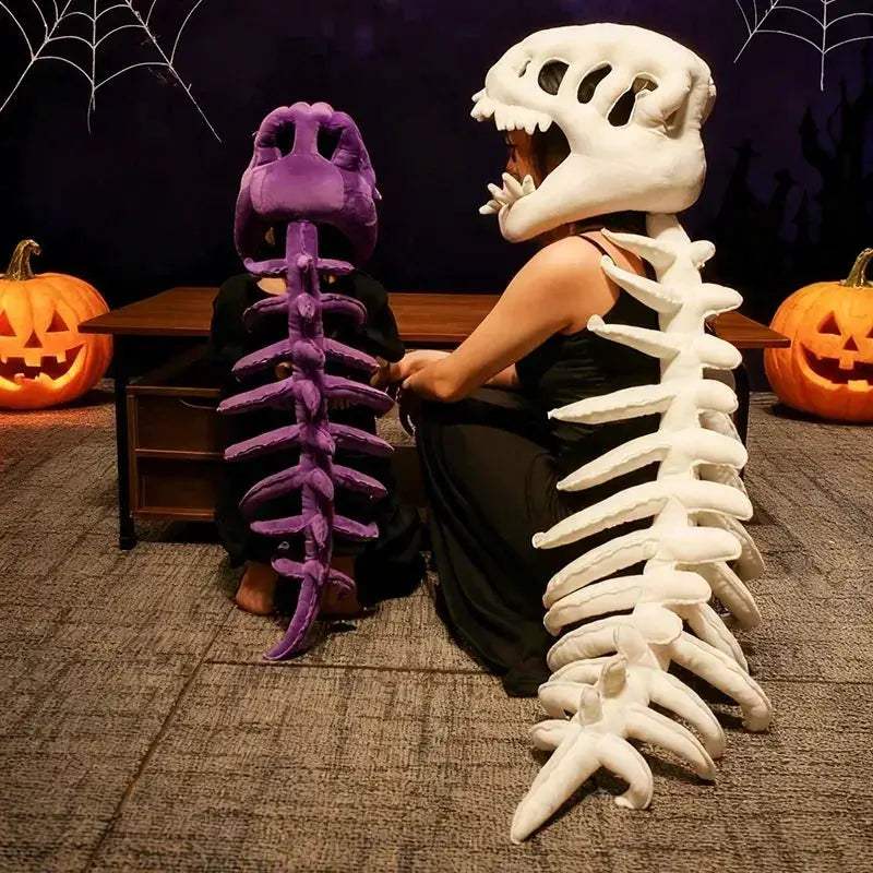 Dinosaur Bone Head Hat Skeleton Costume for Halloween Cosplay - Image 4