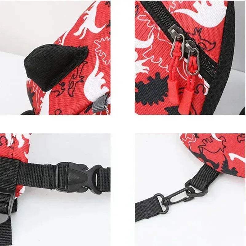 Dinosaur Kids Safety Backpack With Anti Loss Wrist Link - Image 3