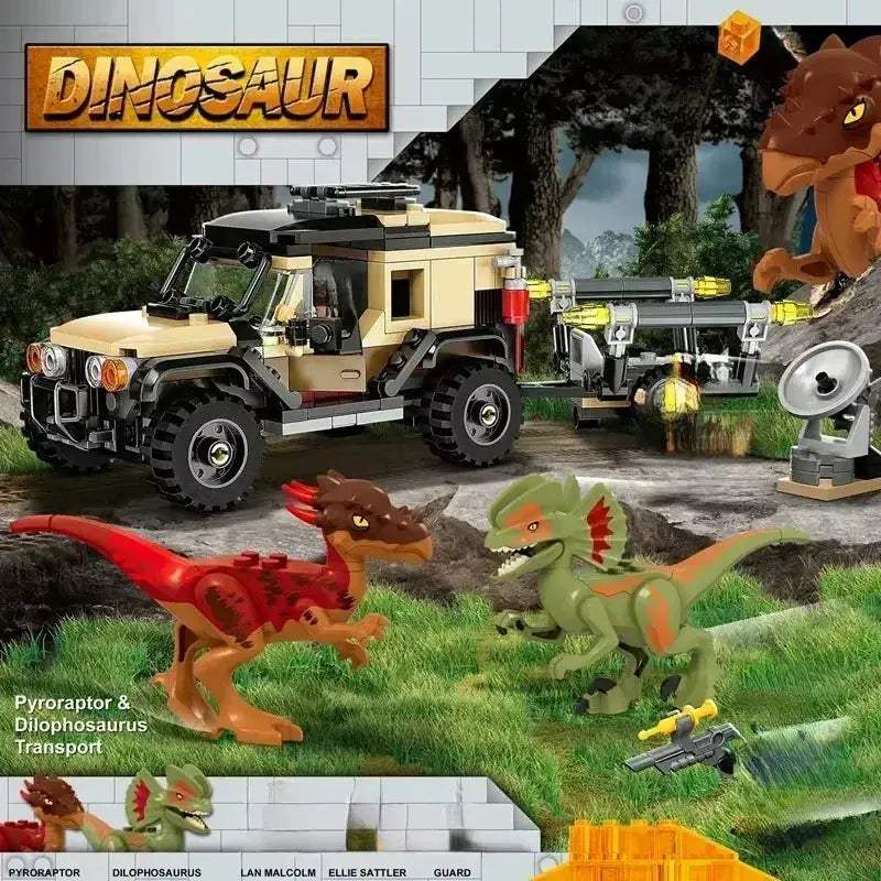 Dinosaur Missions Allosaurus MOC Set For Kids Transport Truck - Image 9