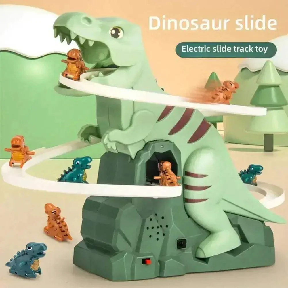 Dinosaur Track Race Playset For Kids Non Electric Toy