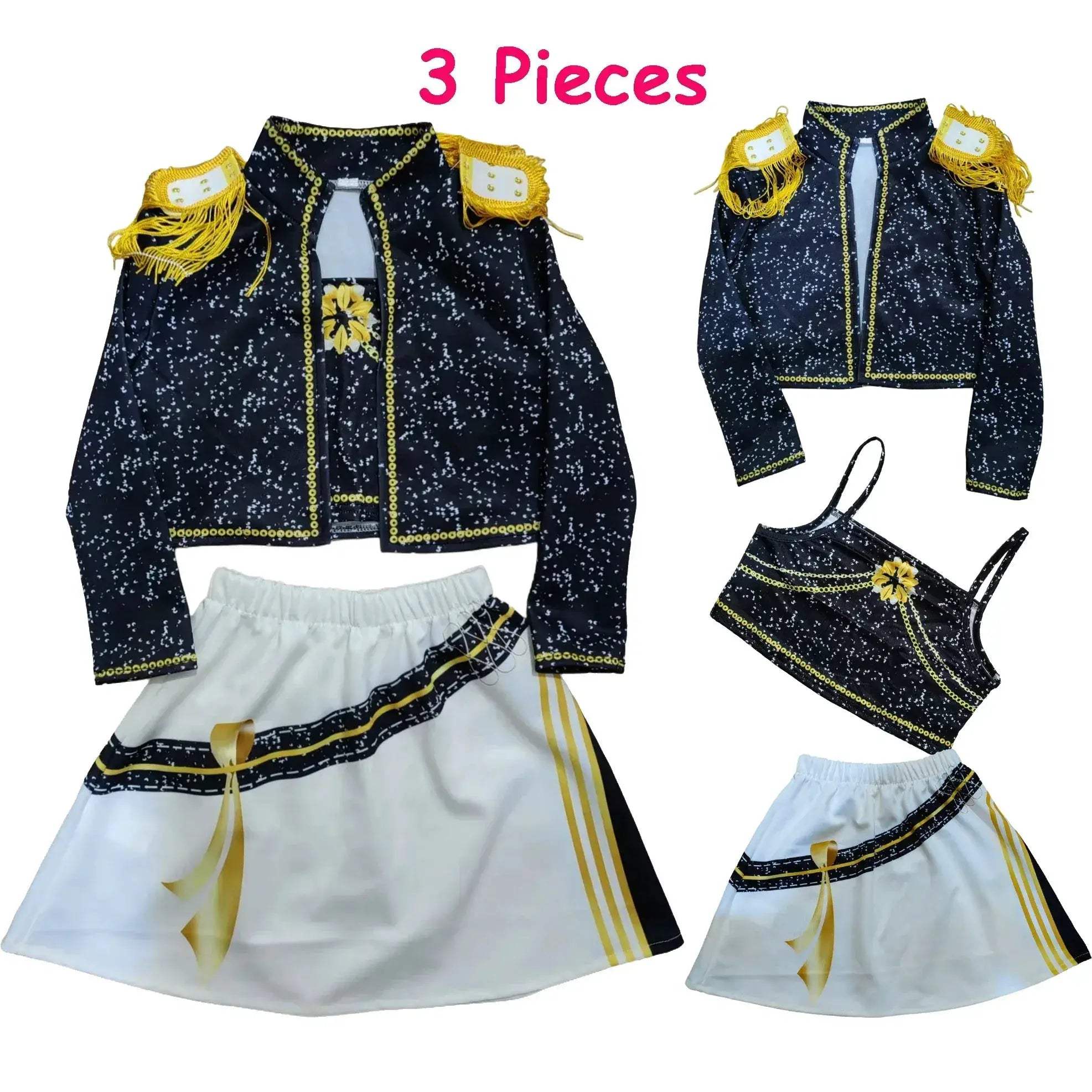 Kpop Demon Hunter Cosplay Costume For Girls With Sparkly Outfit - Image 8