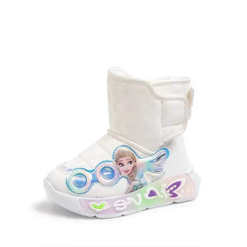 Disney Frozen Elsa Kids Snow Boots Waterproof Non Slip - Image 8