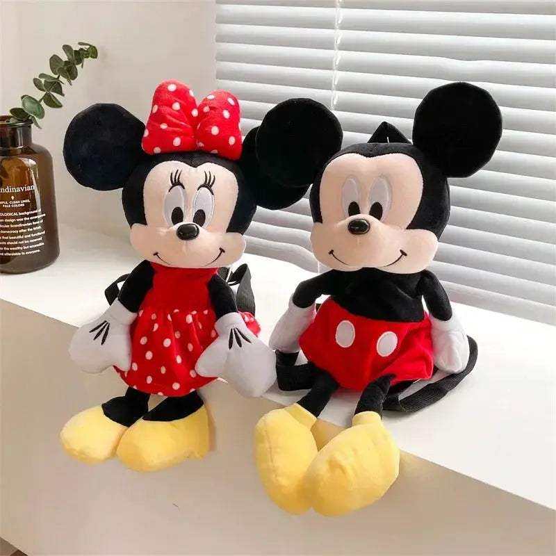 Disney Mickey Plush Backpack Soft Cartoon Bag For Girls