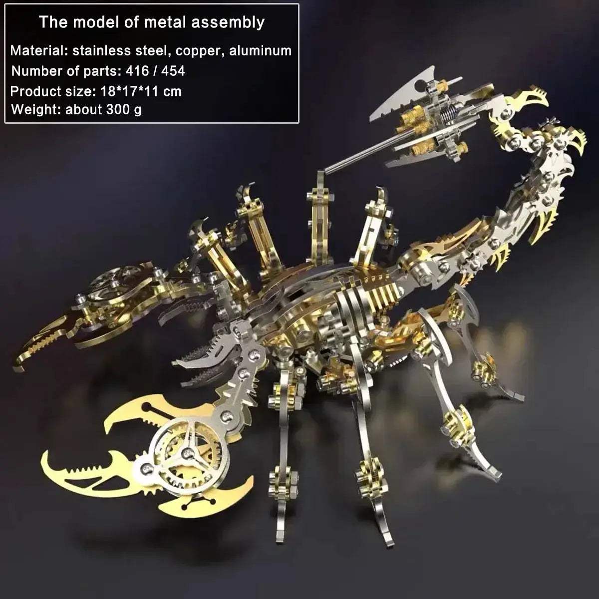 DIY 3D Metal Model Kit Mechanical Puzzle Gift for Teens - Image 13