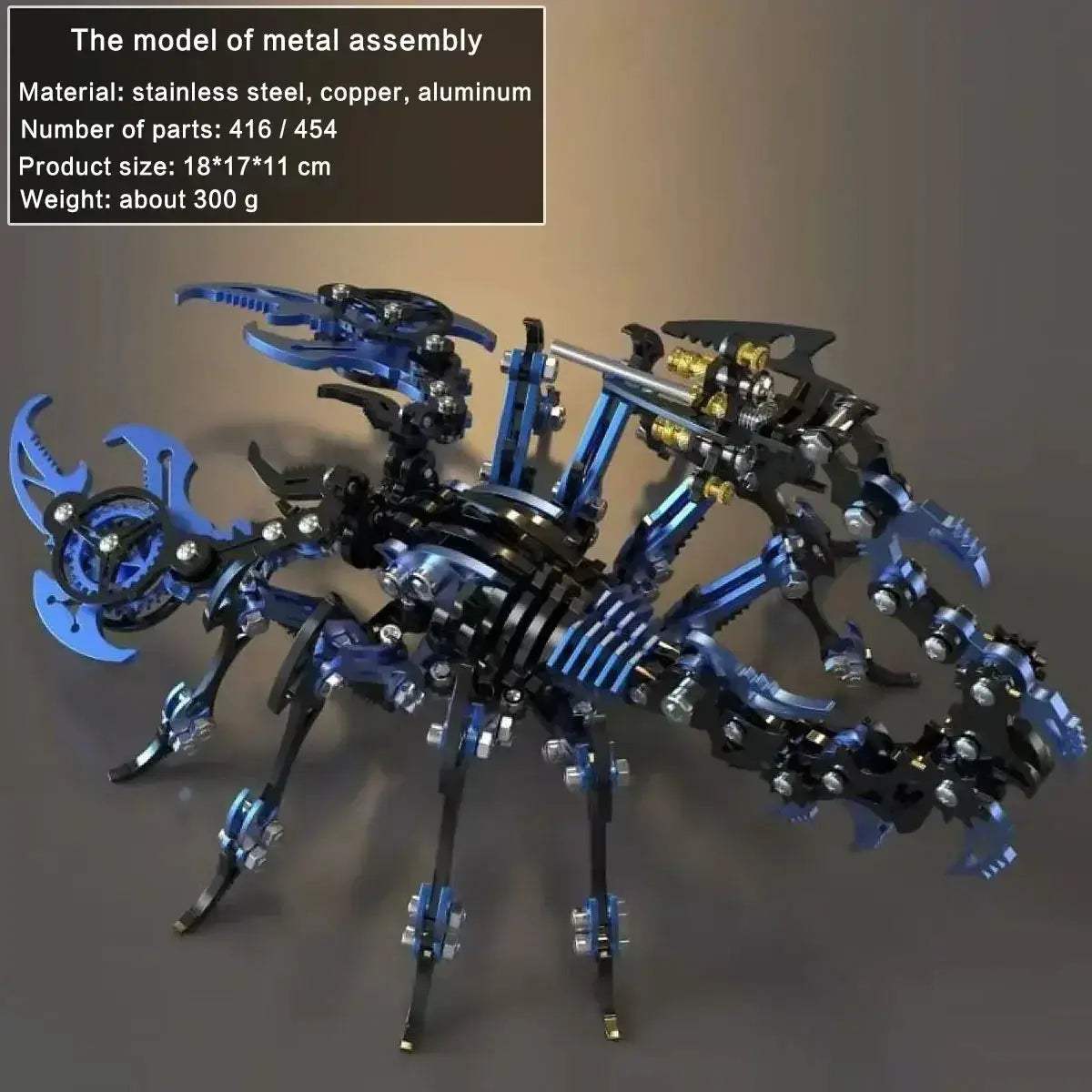 DIY 3D Metal Model Kit Mechanical Puzzle Gift for Teens - Image 14