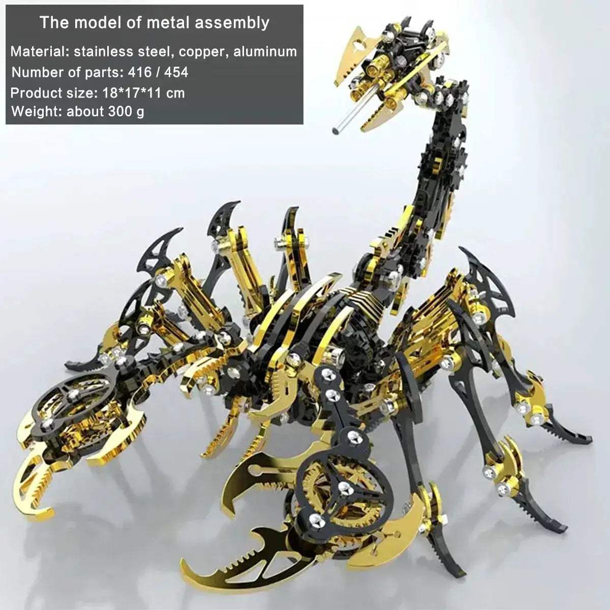 DIY 3D Metal Model Kit Mechanical Puzzle Gift for Teens - Image 15