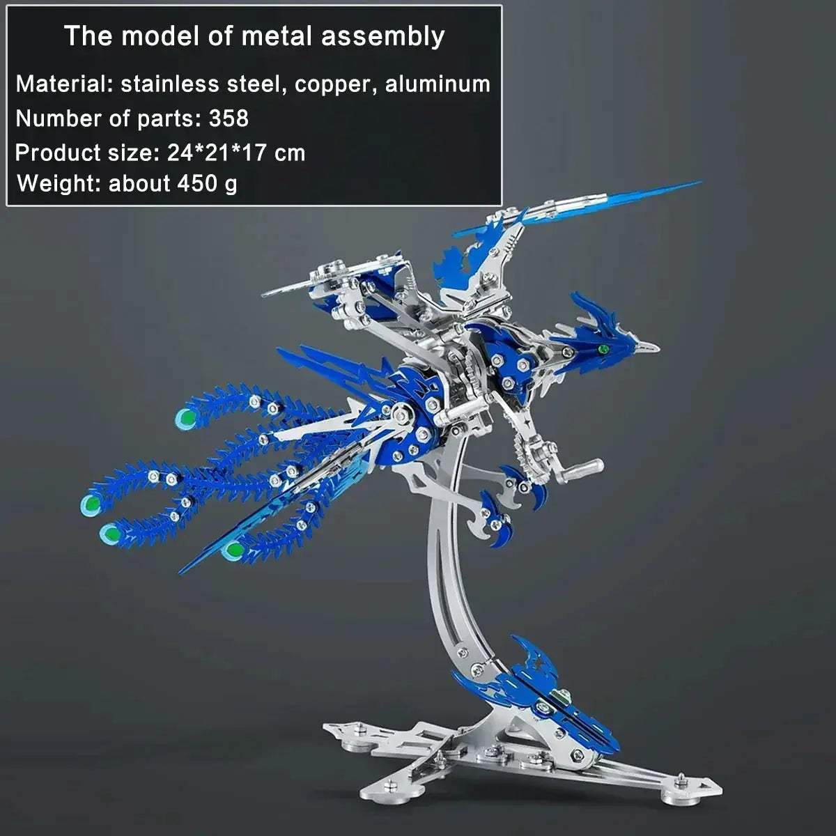 DIY 3D Metal Model Kit Mechanical Puzzle Gift for Teens - Image 18