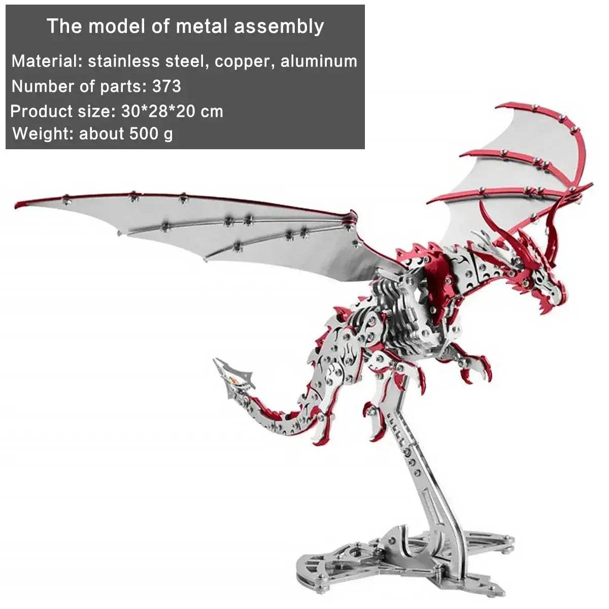 DIY 3D Metal Model Kit Mechanical Puzzle Gift for Teens - Image 19