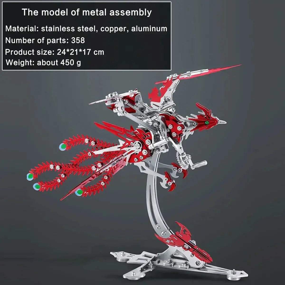 DIY 3D Metal Model Kit Mechanical Puzzle Gift for Teens - Image 20