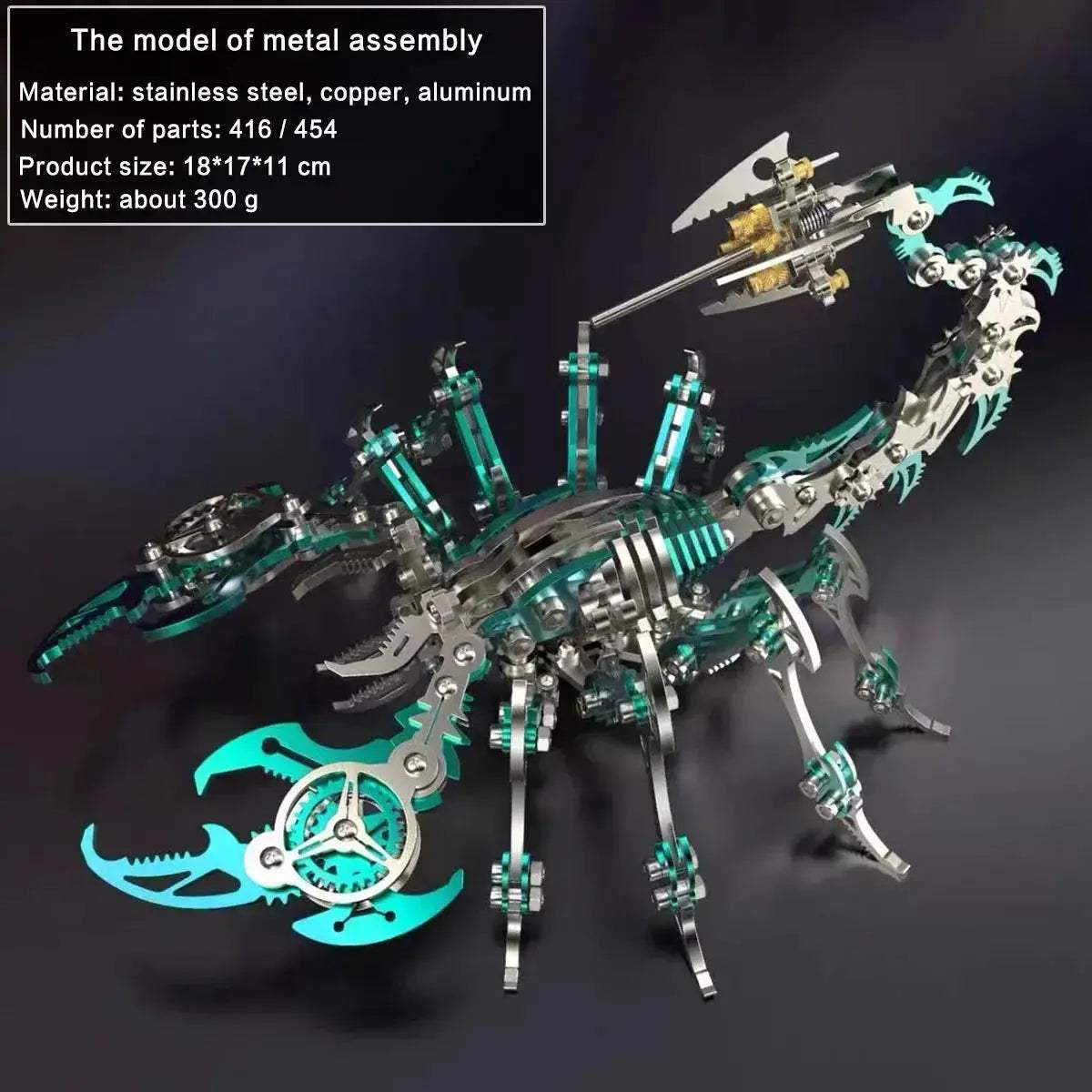 DIY 3D Metal Model Kit Mechanical Puzzle Gift for Teens - Image 21