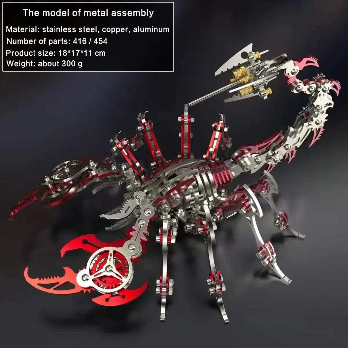 DIY 3D Metal Model Kit Mechanical Puzzle Gift for Teens - Image 22