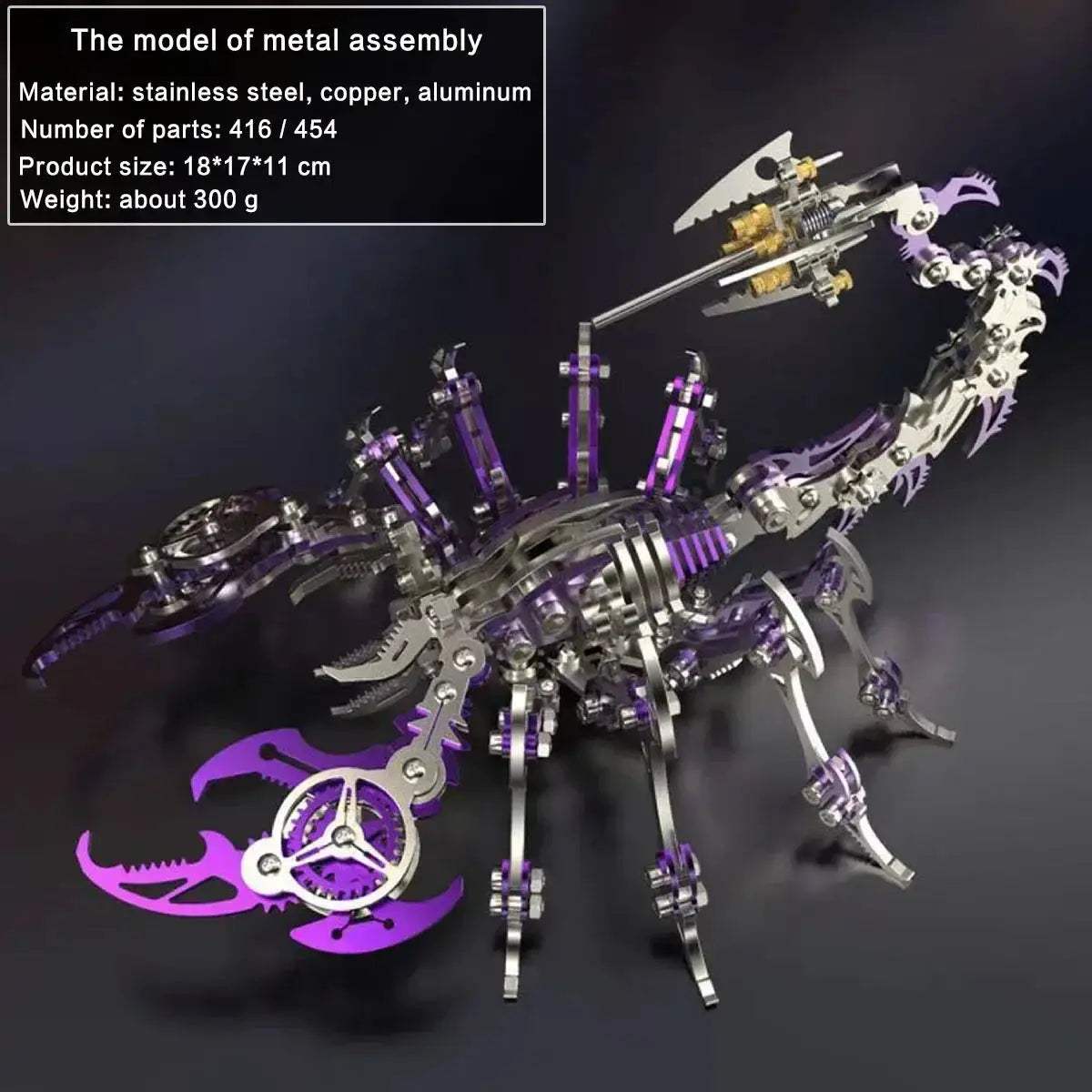 DIY 3D Metal Model Kit Mechanical Puzzle Gift for Teens - Image 23