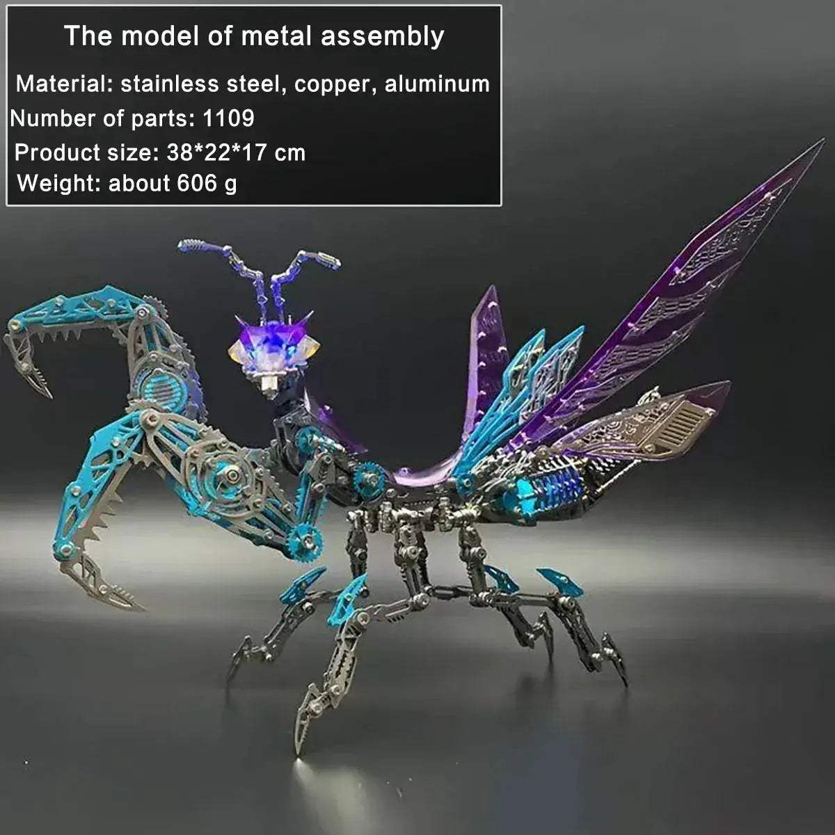 DIY 3D Metal Model Kit Mechanical Puzzle Gift for Teens - Image 27