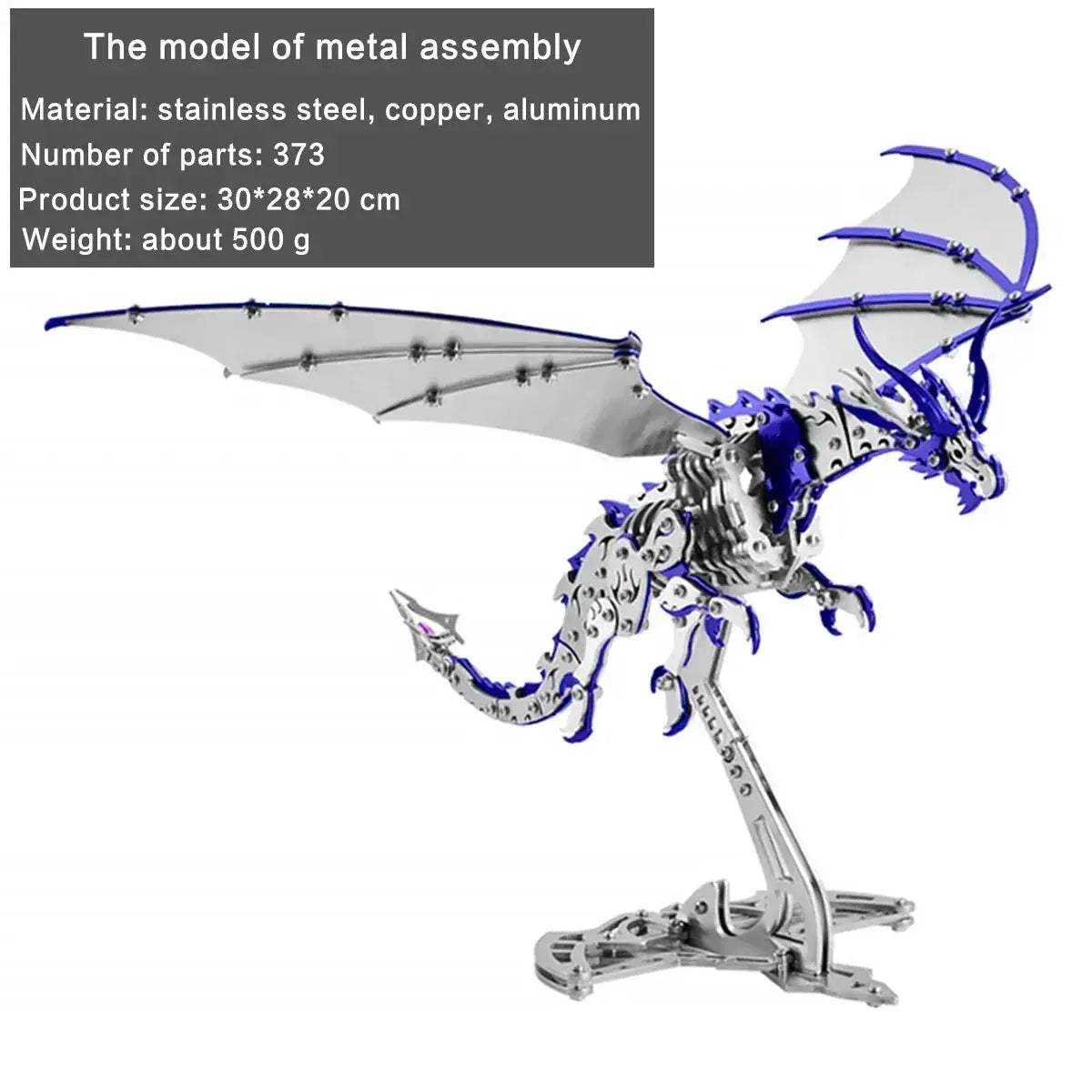 DIY 3D Metal Model Kit Mechanical Puzzle Gift for Teens - Image 28