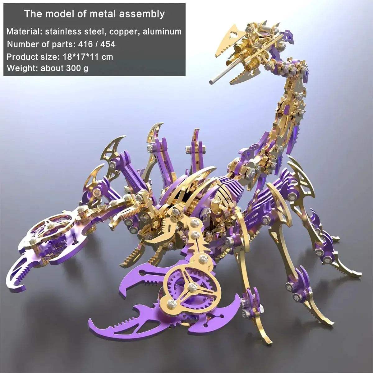DIY 3D Metal Model Kit Mechanical Puzzle Gift for Teens - Image 29