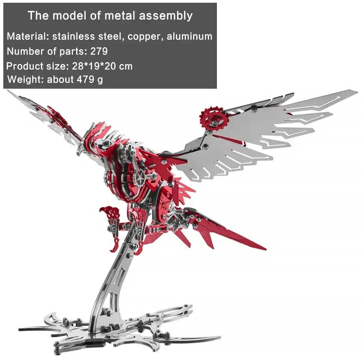 DIY 3D Metal Model Kit Mechanical Puzzle Gift for Teens - Image 31