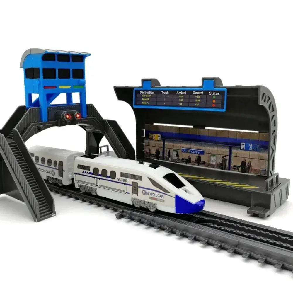 DIY Electric Train Set For Kids With Realistic Rail Tracks - Image 4