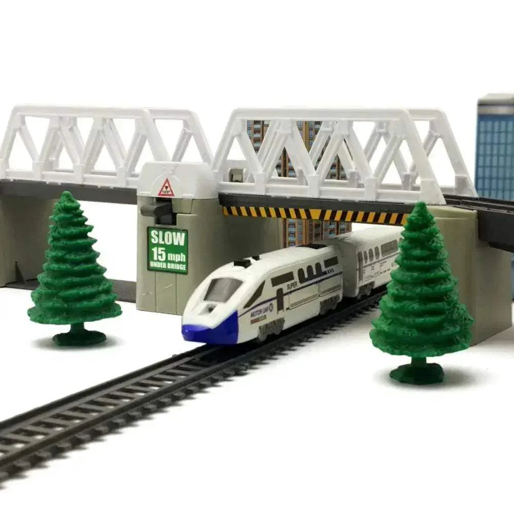 DIY Electric Train Set For Kids With Realistic Rail Tracks - Image 5