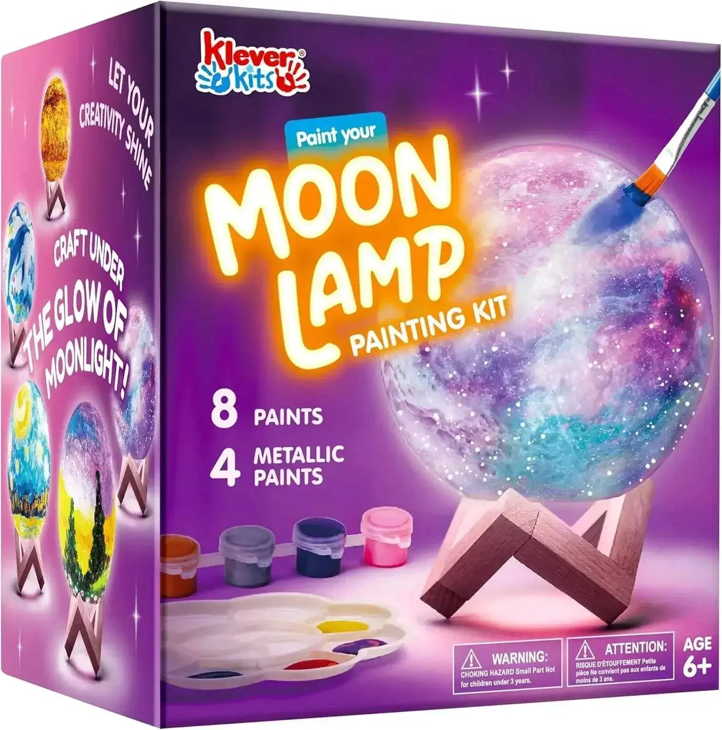 DIY Moon Night Light Kit for Kids Creative Paintable Moon