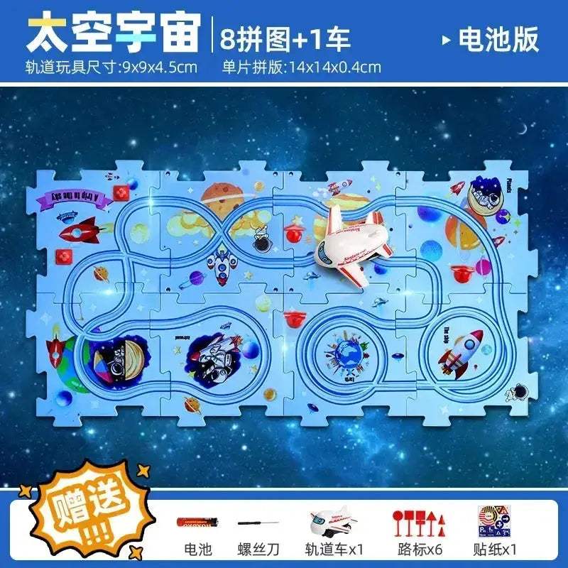 DIY Puzzle Track Car Kit For STEM Education And Play - Image 17