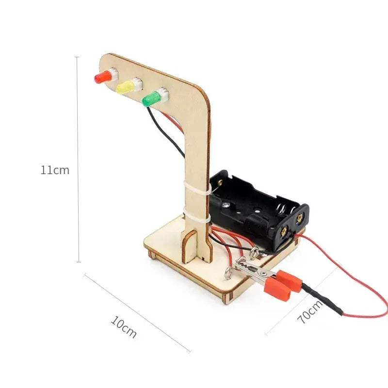 DIY Traffic Lights Kit for Kids Educational STEM Toy - Image 2