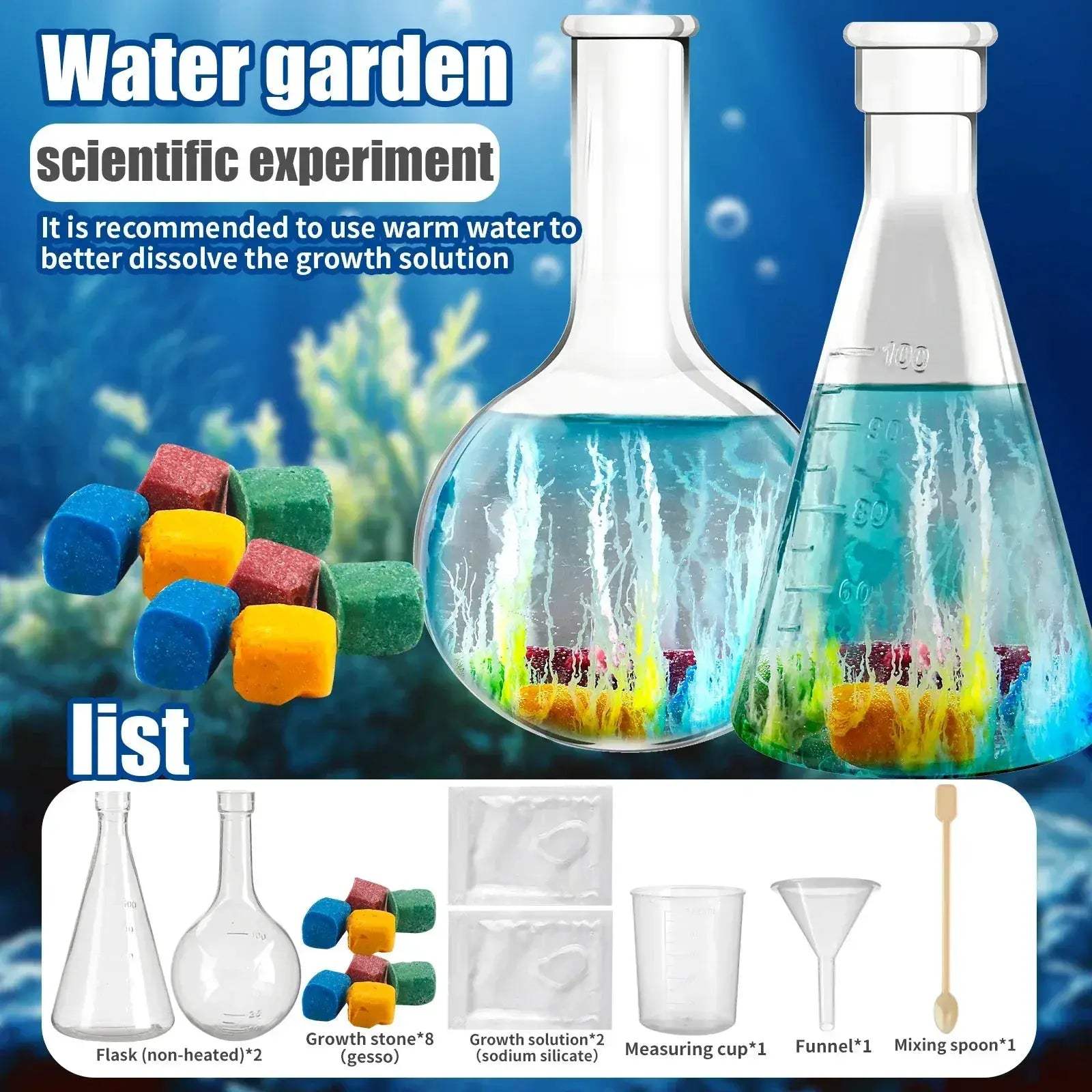 DIY Water Growth Stones Educational Science Toy For Kids Gift - Image 9