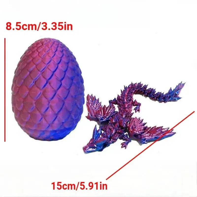 Dragon 3D Printed Movable Wings Articulated Fidget Toy For Desk - Image 3