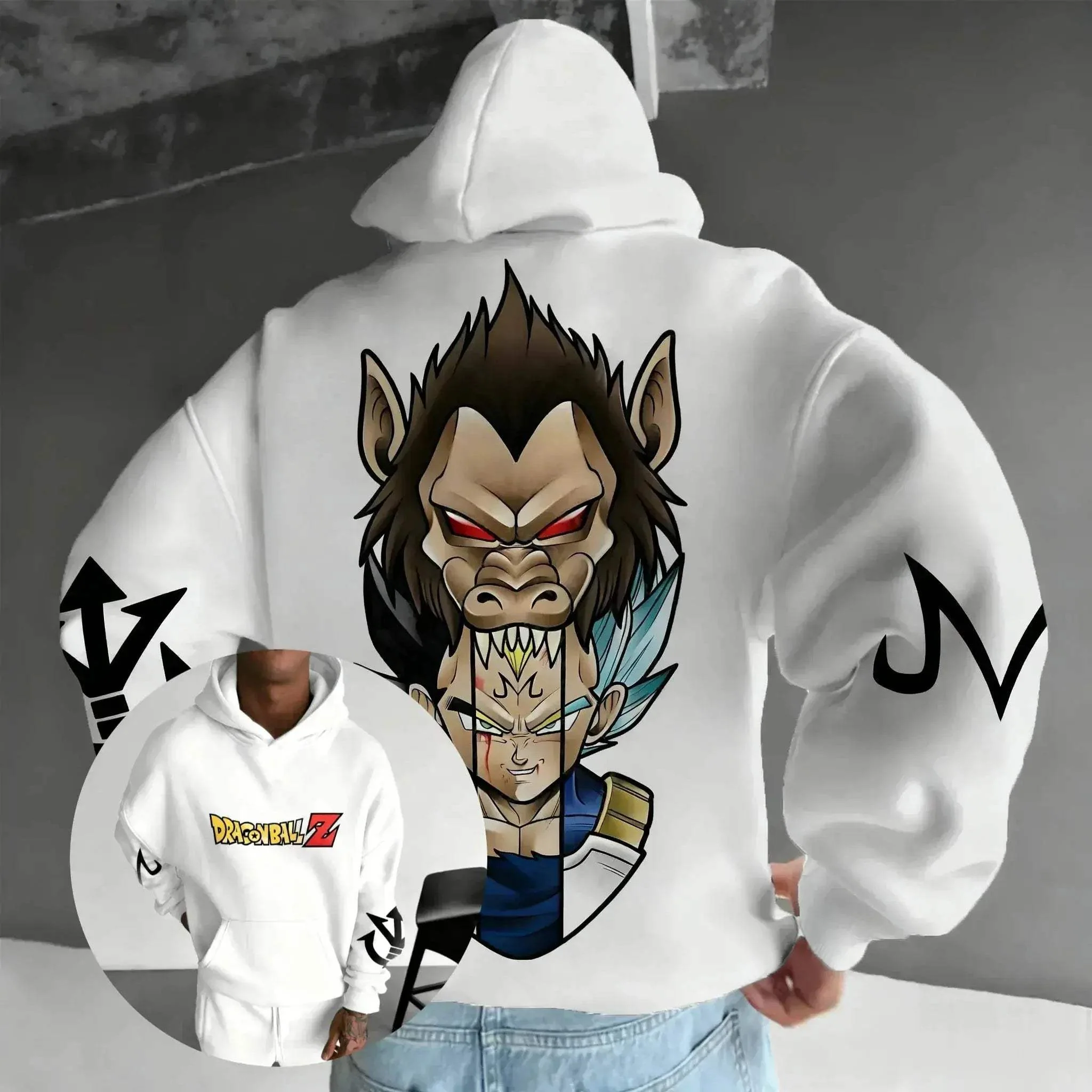 Dragon Ball Anime Hoodie Unisex Oversized Streetwear Pullover - Image 8