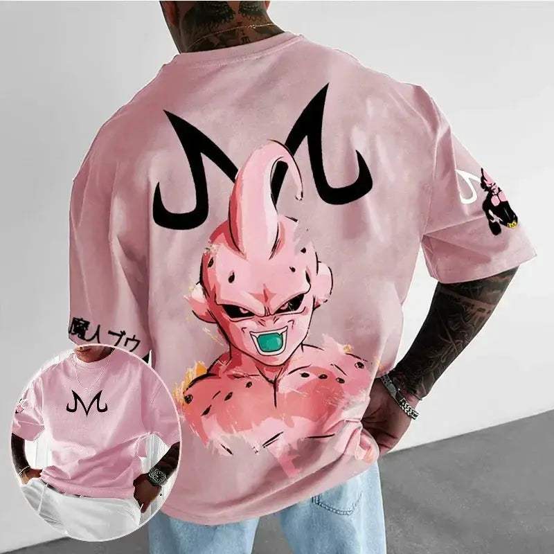 Dragon Ball Hoodie Majin Buu Anime Streetwear Unisex Casual