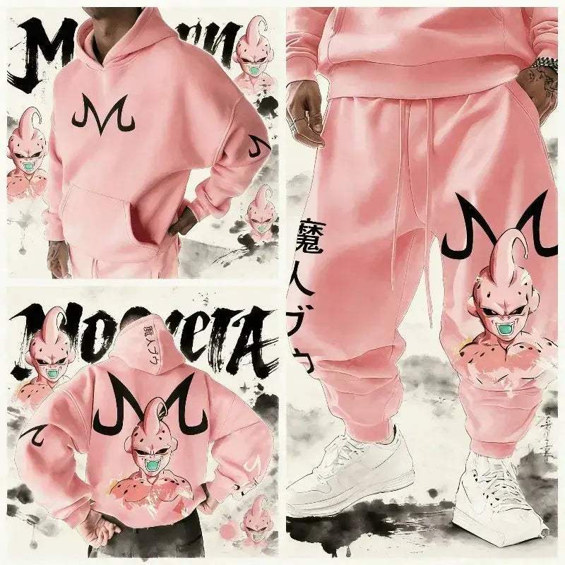 Dragon Ball Majin Buu Jogger Suit For Men Durable Comfort