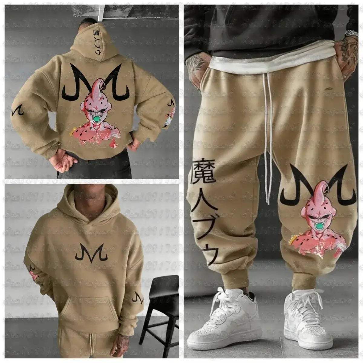 Dragon Ball Majin Buu Jogger Suit For Men Durable Comfort - Image 8