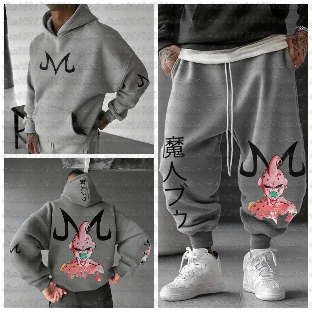 Dragon Ball Majin Buu Jogger Suit For Men Durable Comfort - Image 9