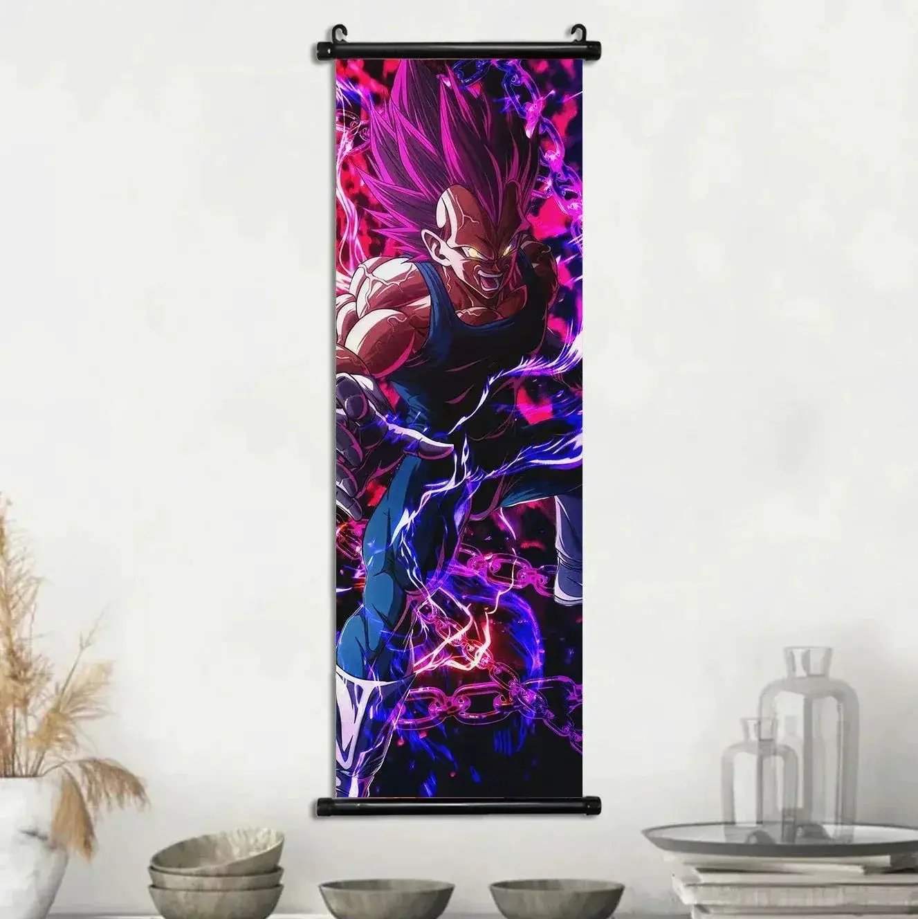Dragon Ball Super Posters, Anime Wall Artwork Ultra Instinct Goku Vegeta Canvas Super Saiyan Hanging Scrolls Home Room Decor - Image 25