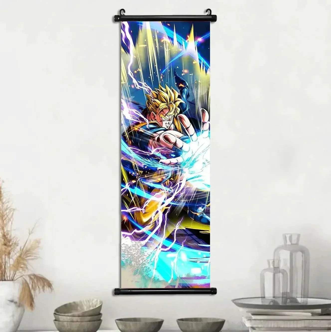 Dragon Ball Super Posters, Anime Wall Artwork Ultra Instinct Goku Vegeta Canvas Super Saiyan Hanging Scrolls Home Room Decor - Image 29