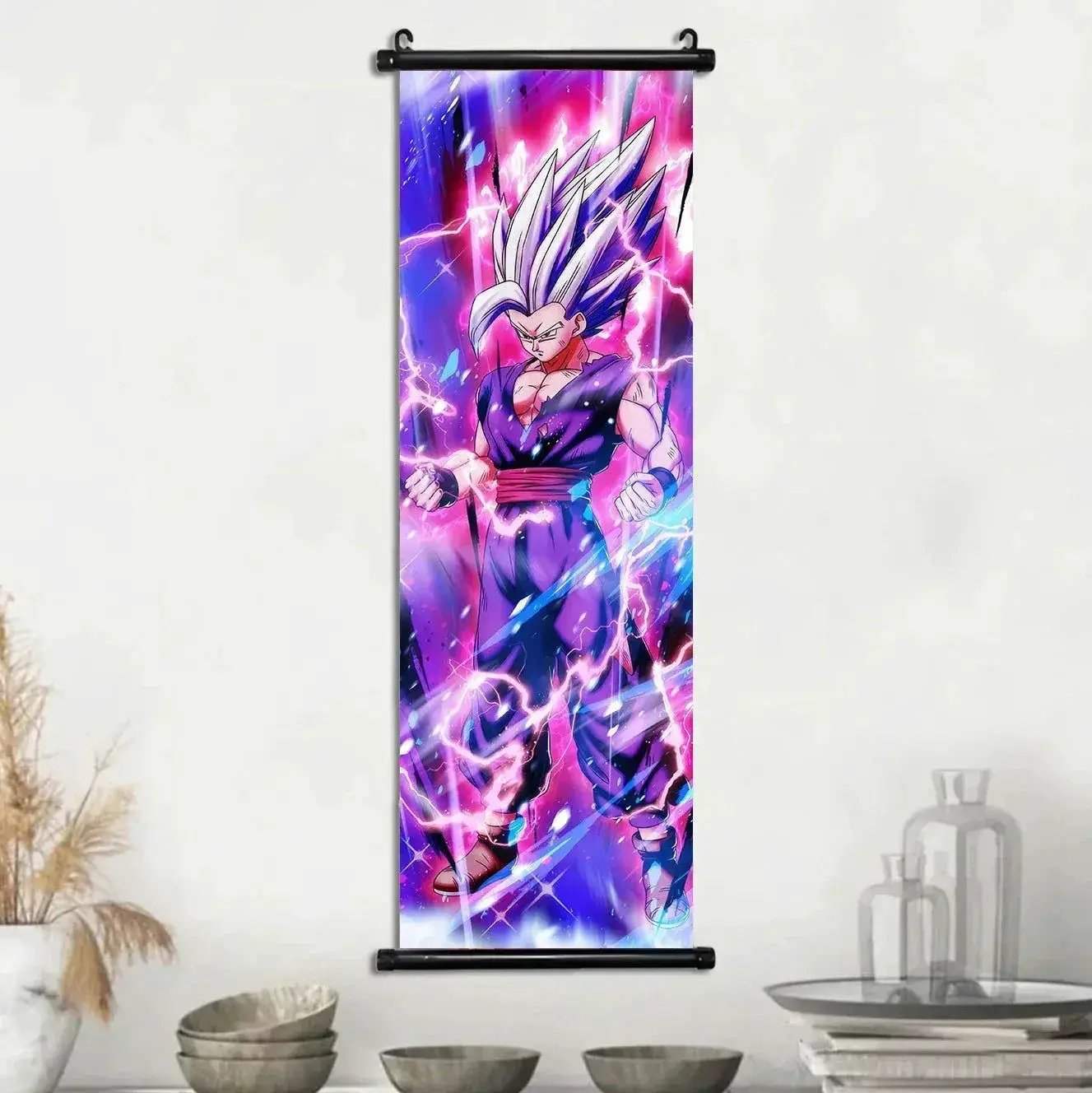 Dragon Ball Super Posters, Anime Wall Artwork Ultra Instinct Goku Vegeta Canvas Super Saiyan Hanging Scrolls Home Room Decor - Image 31