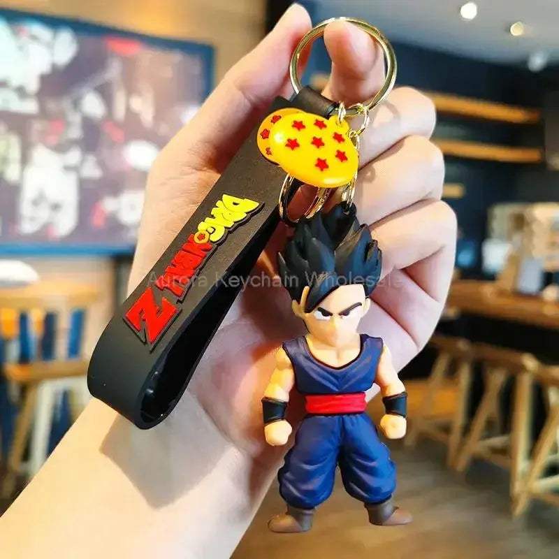 Dragon Ball Z Anime Keychain Super Saiyan Goku Master Roshi Buu Gohan Accessories Car Key Chains - Image 45