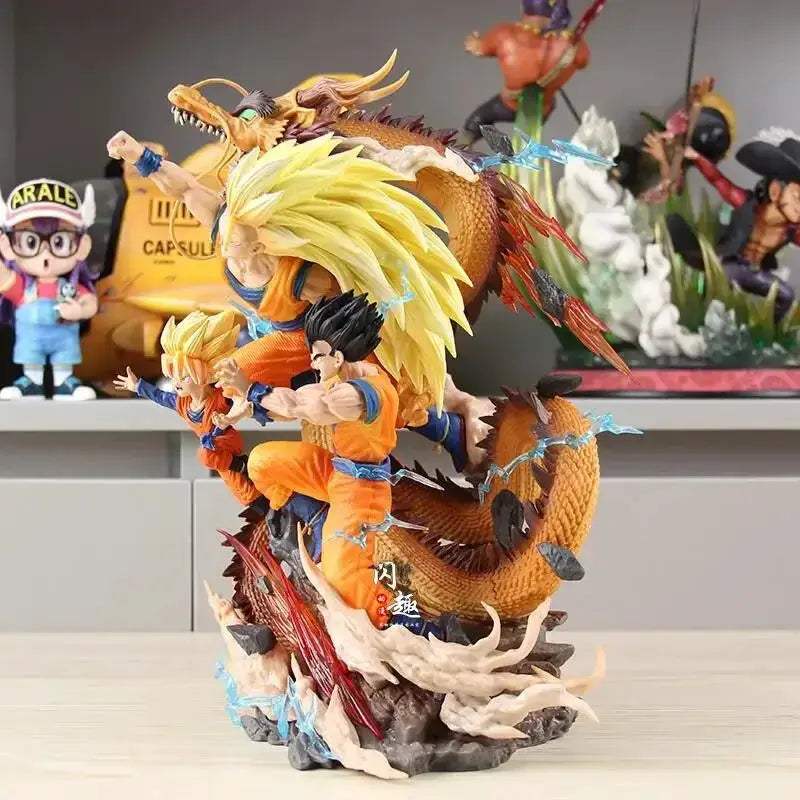 Dragon Ball Z Goku Gohan Goten Anime Figure, Super Saiyan 3 Ultimate Figurine Form 28 CM - Image 7