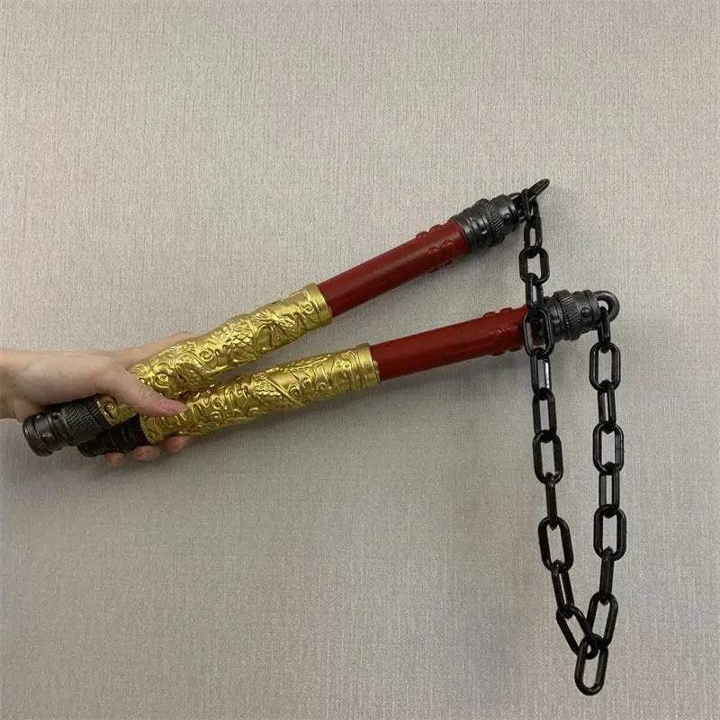 Dragon Double Nunchaku Rubber Prop PUBG Shenlong Cosplay Gift - Image 3