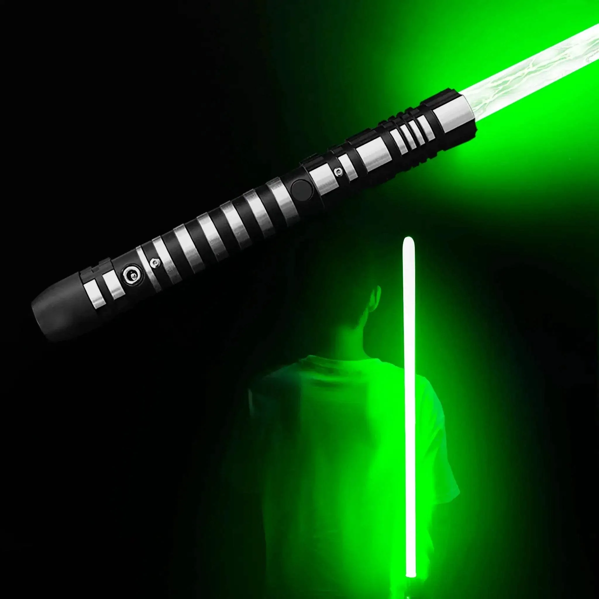 Dueling Lightsabers With 4 Sound Modes Black Metal Hilt - Image 6