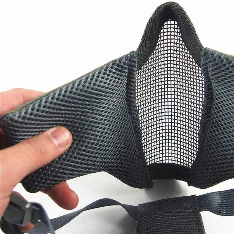 Durable Airsoft Mask Foldable Metal Mesh For CS Wargames - Image 2