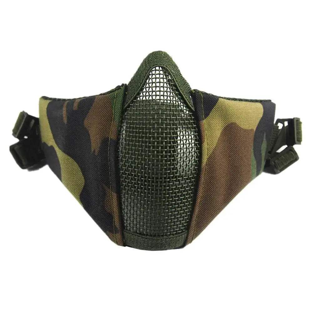 Durable Airsoft Mask Foldable Metal Mesh For CS Wargames - Image 9