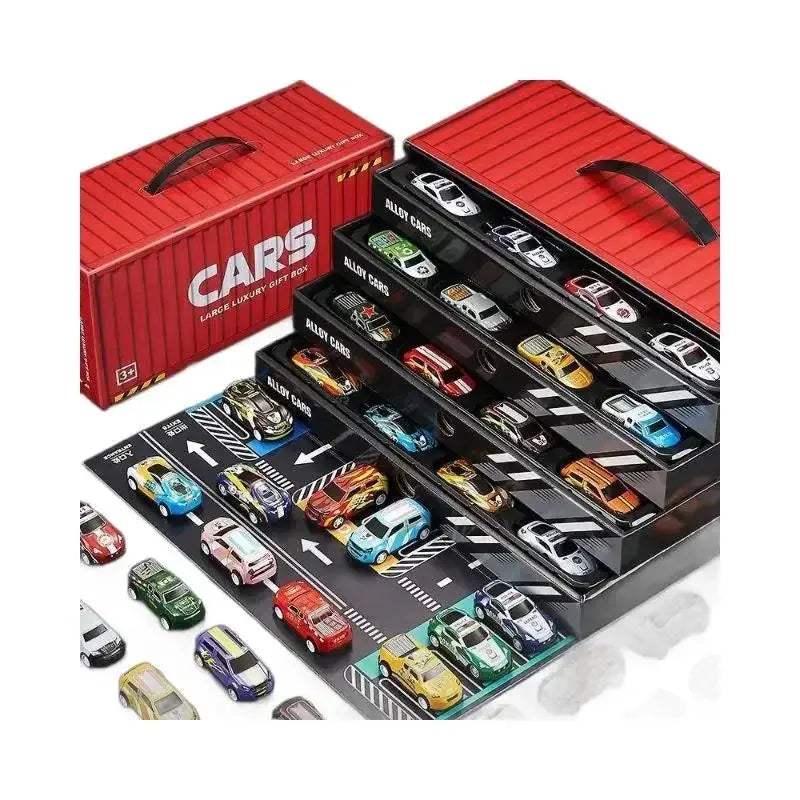 Durable Alloy Mini Car Toy Set With Dual Track Map - Image 6