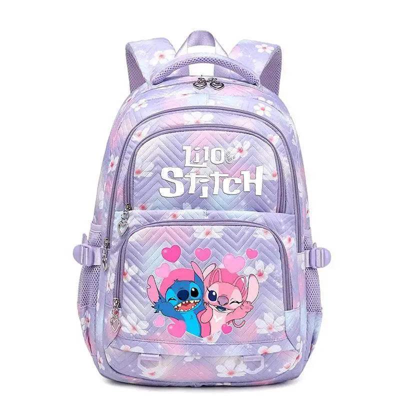 Durable Backpack Waterproof Lilo Stitch Theme Large Capacity For Women And Girls - Image 37