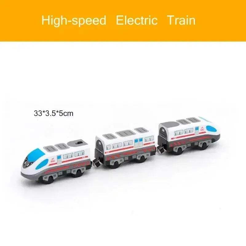 Durable Diecast Locomotive Train Set For Wooden Tracks - Image 33