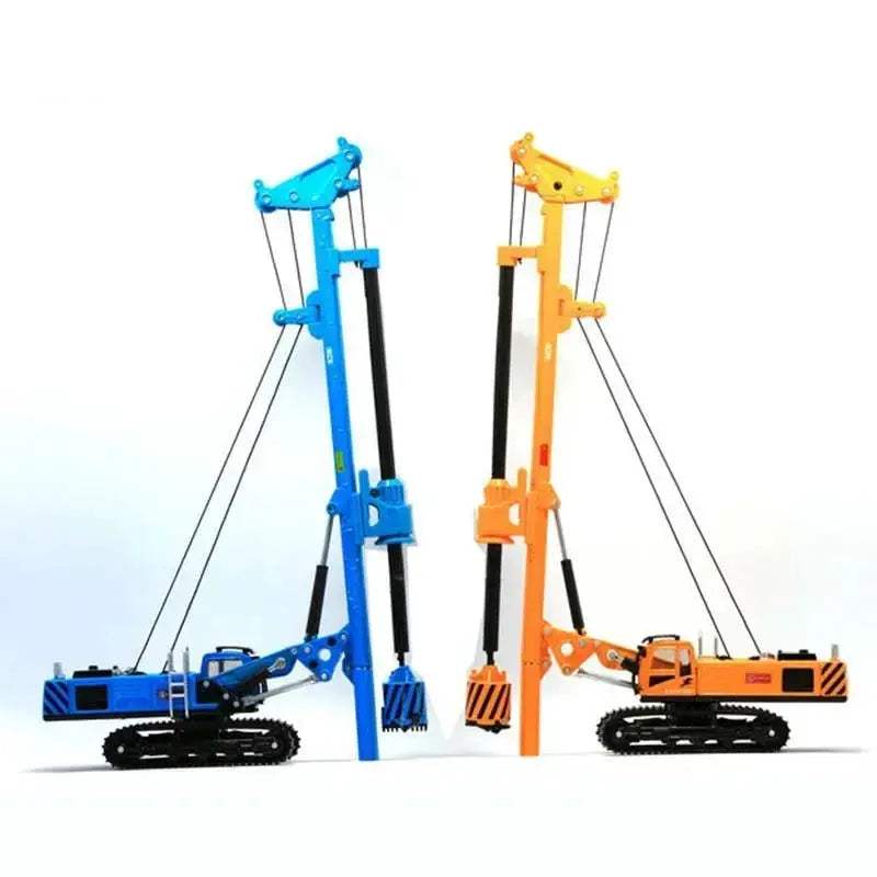 Durable Diecast Rotary Drilling Rig 1/64 Scale Metal Engineering Truck - Image 2