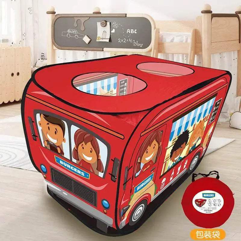 Durable Foldable Kids Play Tent Car Themed Ocean Ball Pool For Ages 3 To 6 Indoor Outdoor Use - Image 7
