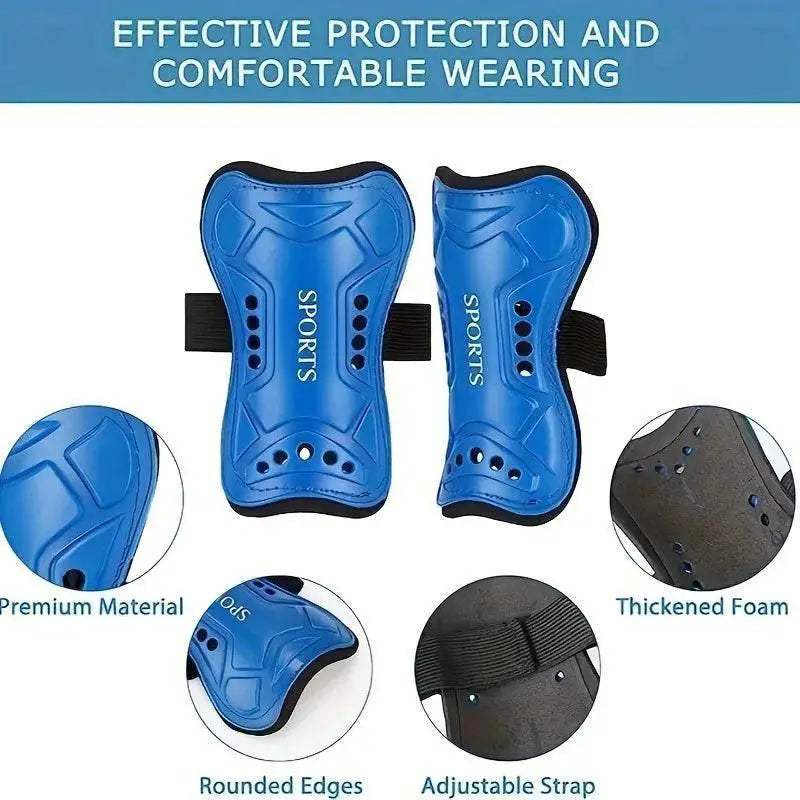 Durable Football Shin Pads Crashproof Tibia Safety For Kids - Image 3