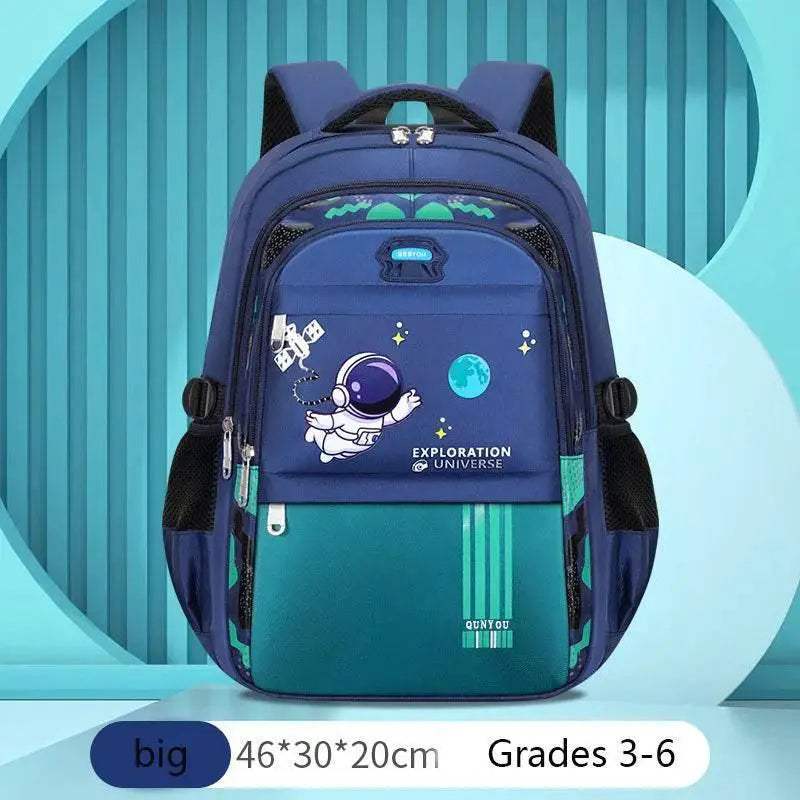 Durable Kids Backpack Astronaut Theme Waterproof Space Explorer For Boys Aged 7 To 13 - Image 12