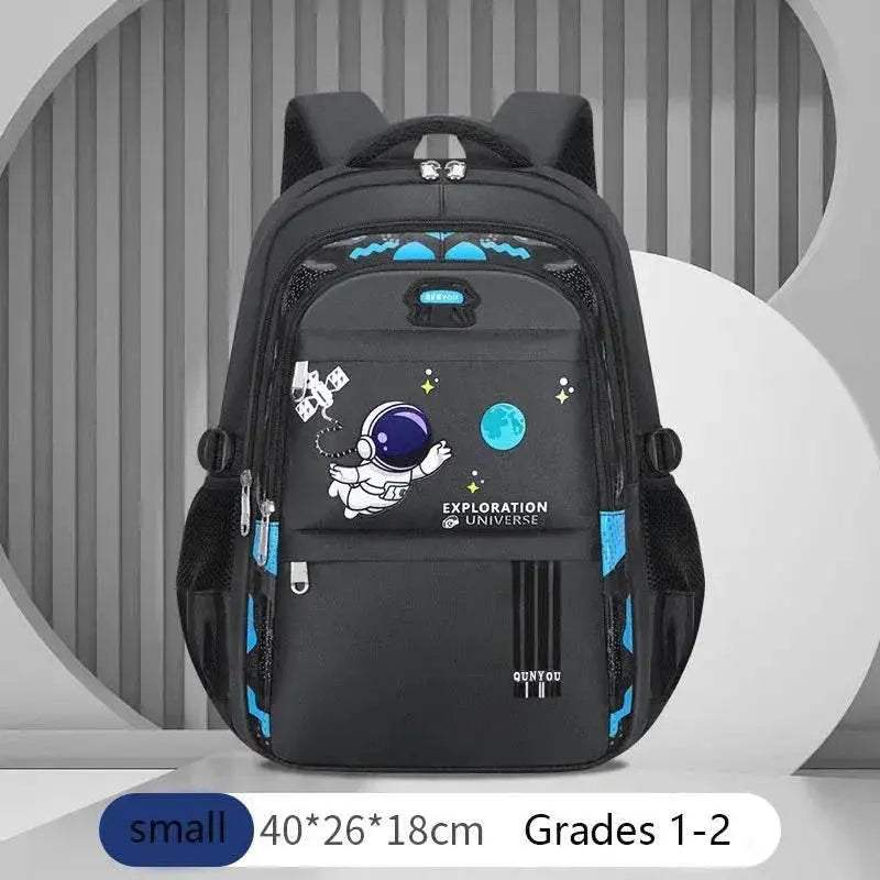 Durable Kids Backpack Astronaut Theme Waterproof Space Explorer For Boys Aged 7 To 13 - Image 8