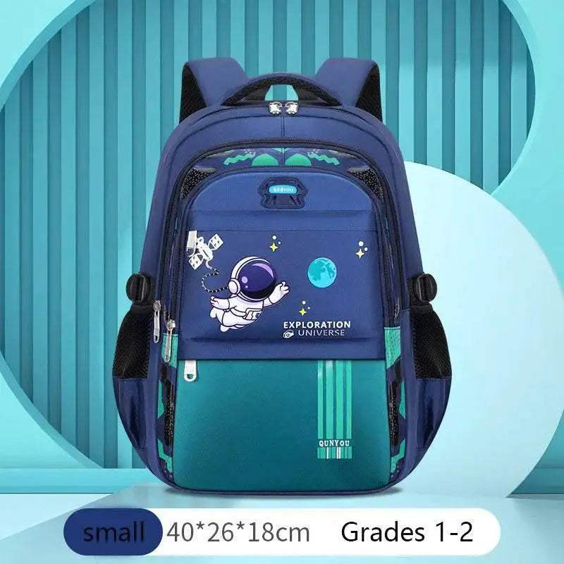 Durable Kids Backpack Astronaut Theme Waterproof Space Explorer For Boys Aged 7 To 13 - Image 9